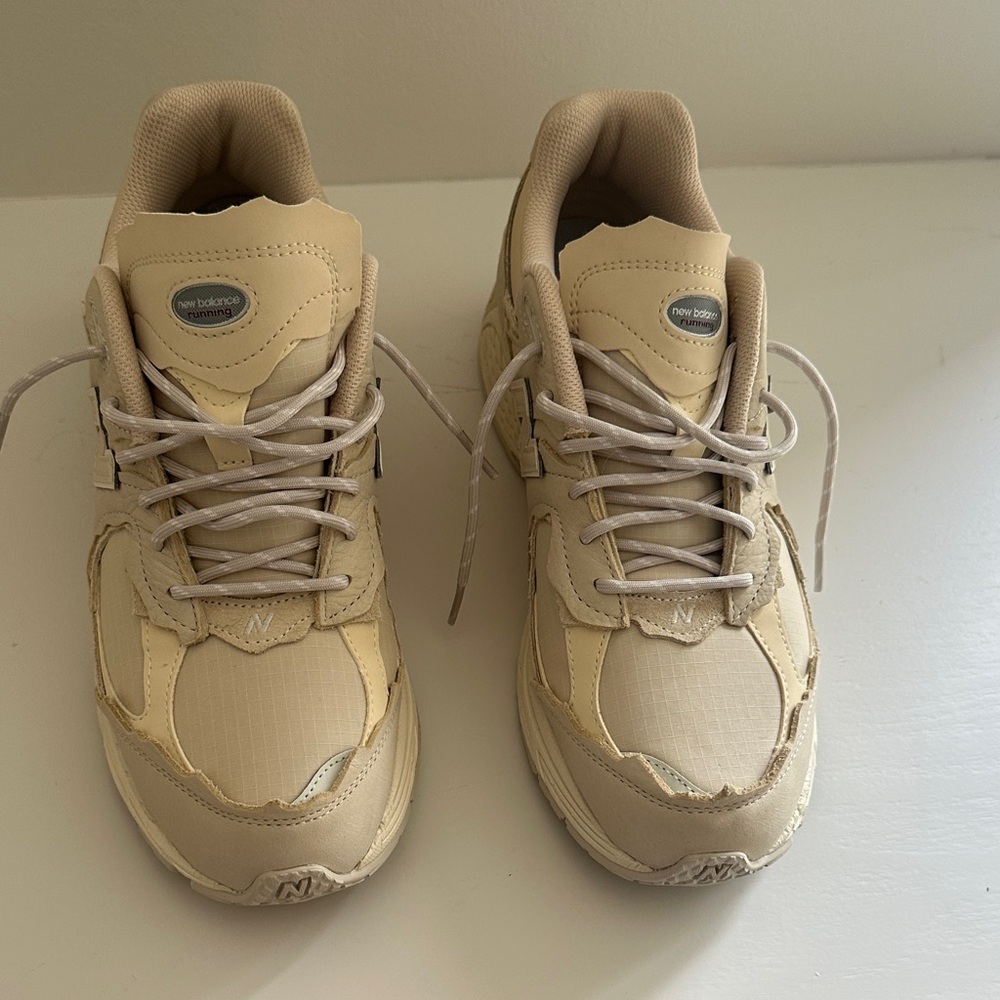 New Balance Cream Athletic Shoes